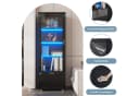 Merax Standvitrine Hochglanz Vitrine mit LED-Beleuchtung Bild 5