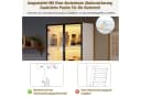 Merax Glasvitrine Standvitrine mit LED & Weinfach Bild 5