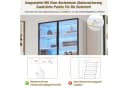 Merax Glasvitrine Weiß mit LED und Aluminiumrahmen Bild 5