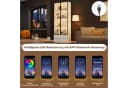 Merax Vitrine mit LED-Beleuchtung und Glastüren Weiß Bild 5