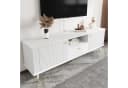 Merax Lowboard TV-Schrank Hochglanz Schwarz/Weiß Soft-Close Bild 4