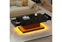 Merax Couchtisch Hochglanz mit LED-Beleuchtung Bild 2