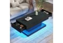 Merax Couchtisch Hochglanz mit LED-Beleuchtung Bild 4