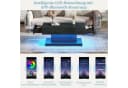 Merax Couchtisch Hochglanz mit LED-Beleuchtung Bild 5