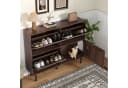 Merax Schuhschrank mit Tierspielzeug Walnussholz Bild 1