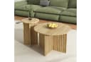 Merax Nest-Tisch-Set 2-tlg. Rund Holzoptik Skandinavisches Design Bild 2