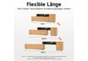Merax Wohnwand-Set TV-Board & Standregal Holzfarbe Schwarz Bild 5