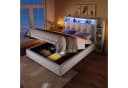 Merax Polsterbett 90x200 cm mit LED, USB & Typ-C Ladefunktion Bild 1