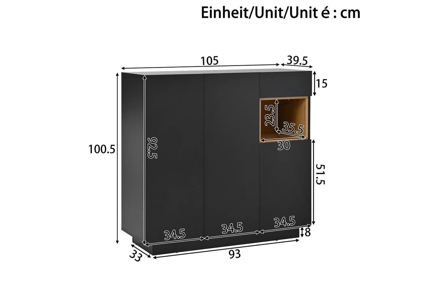 Merax Schuhschrank mit LED-Beleuchtung und verstellbaren Böden - Bild 5