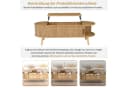 Merax Couchtisch anhebbarer Sofatisch mit Liftfunktion im Walnuss-Design Bild 5