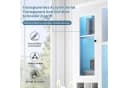 Merax Standvitrine mit LED-Beleuchtung, Buffet Stauraumvitrine Anrichte Bild 4