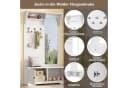 Merax Garderoben-Set mit Spiegel, Flurgarderobe mit 5 Haken, 2 Schränken, Regal, Schuhschrank & Sitzbank Bild 4