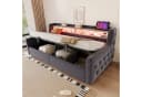 Merax Polsterbett-Schlafsofa 90x200 cm mit LED-Beleuchtung Bild 2