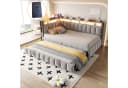 Merax Schlafsofa 90x200 cm mit LED-Beleuchtung & USB-Anschluss Bild 2