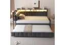 Merax Schlafsofa 90x200 cm mit LED-Beleuchtung & USB-Anschluss Bild 1