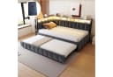 Merax Schlafsofa 90x200 cm mit LED-Beleuchtung & USB-Anschluss Bild 2