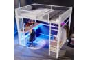 Merax Hochbett 140x200cm mit LED-Beleuchtung und USB Bild 4