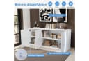 Merax Sideboard LED-Beleuchtung Hochglanz Weiß Bild 4