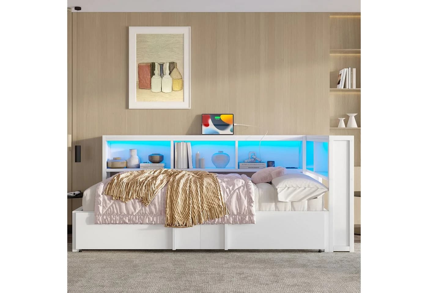 Merax Daybett 90x200cm mit LED-Beleuchtung und USB-Anschlüssen - Bild 3