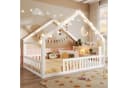 Merax Kinderbett Hausform 90x190cm Kiefernholz Bild 2