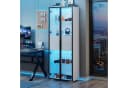 Merax Standvitrine Glasvitrine mit LED-Beleuchtung und Stauraum Bild 2