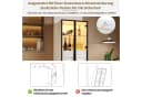 Merax Standvitrine Glasvitrine mit LED-Beleuchtung und Stauraum Bild 4