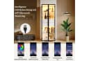 Merax Standvitrine Glasvitrine mit LED-Beleuchtung und Stauraum Bild 5