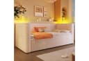 Merax Daybett 90x200cm mit LED-Licht Sofabett Jugendbett Kinderbett Bild 1