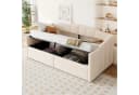 Merax Daybett 90x200 mit Stauraum und Lattenrost Samtstoff Bild 1