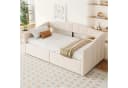 Merax Daybett 90x200 mit Stauraum und Lattenrost Samtstoff Bild 4