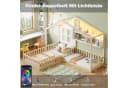 Merax Kinderbett Hausbett mit LED-Lichtband und Sicherheitsgitter Bild 4