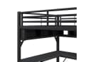 Merax Hochbett 140x200 cm Metallbett mit LED-Beleuchtung & USB-Anschluss Bild 5