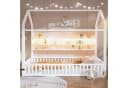 Merax Kinderbett mit LED-Beleuchtung, Plattformbett im Haus-Design Bild 1