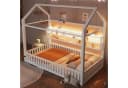 Merax Kinderbett mit LED-Beleuchtung, Plattformbett im Haus-Design Bild 3
