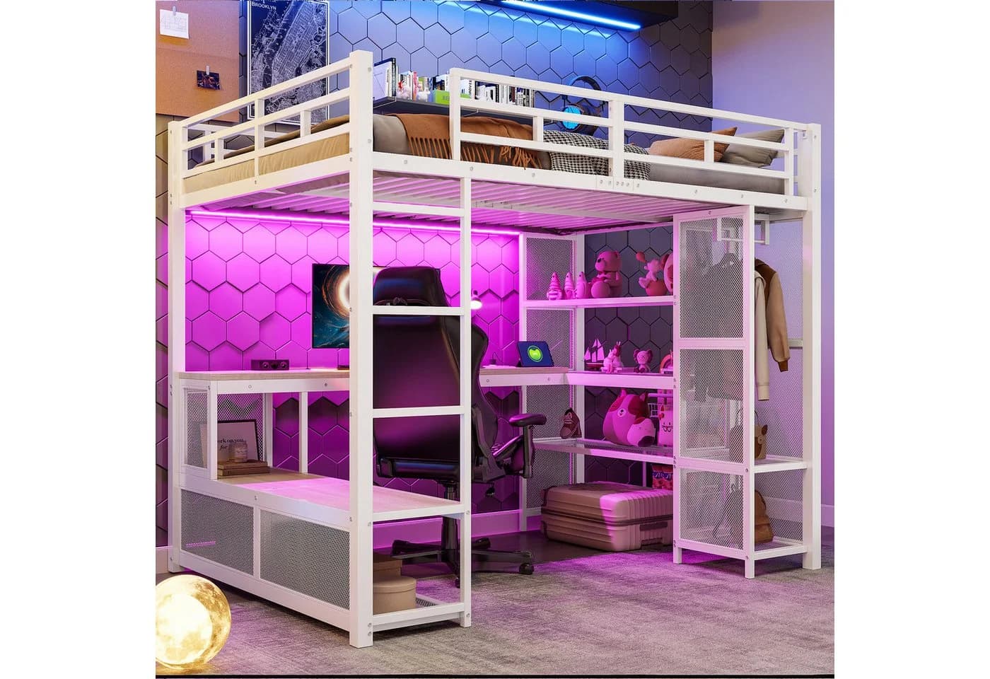 Hochbett aus Metall und MDF - Funktional und Sicher - Bild 2