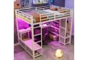 Hochbett aus Metall und MDF - Funktional und Sicher Bild 3