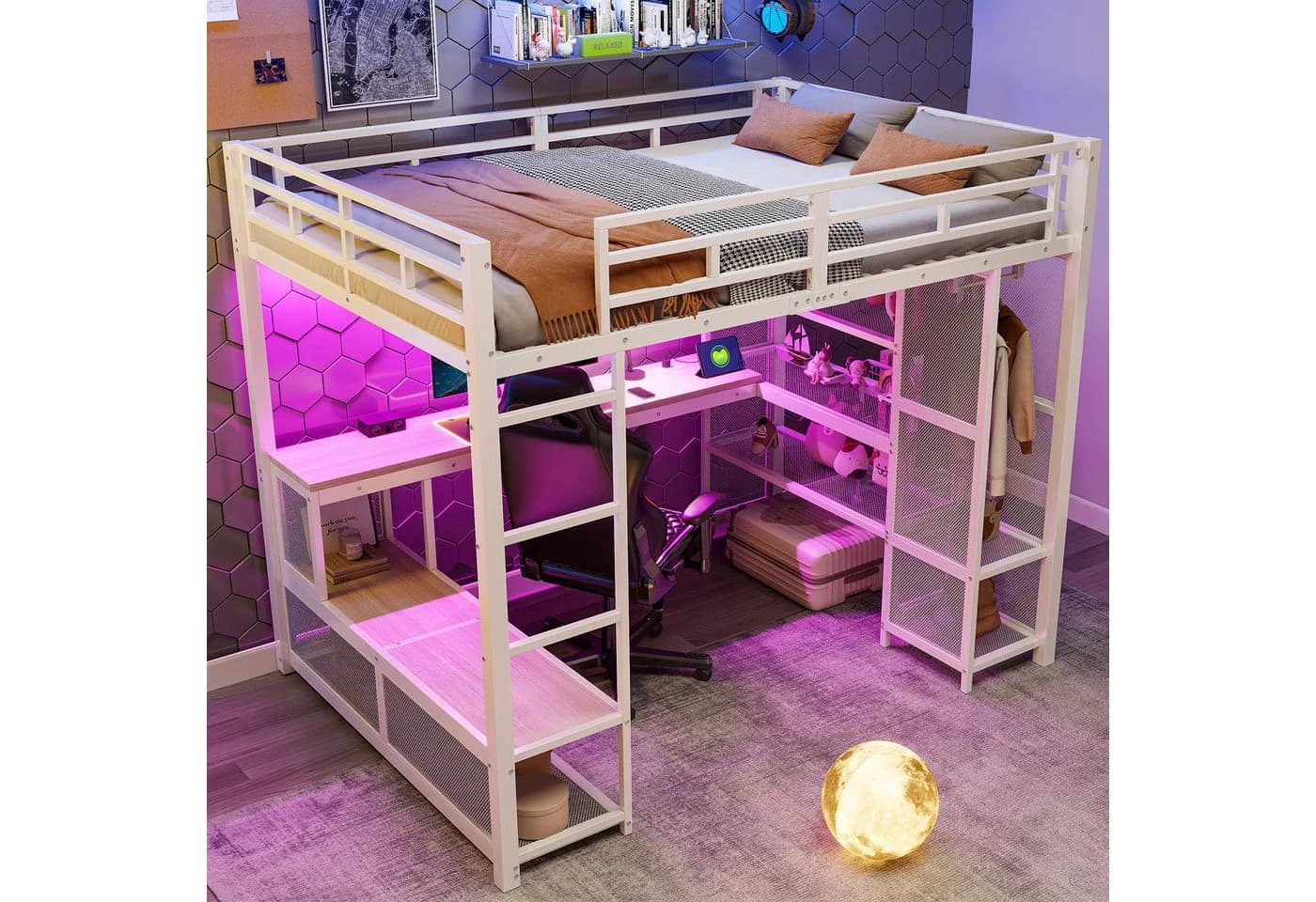 Hochbett aus Metall und MDF - Funktional und Sicher - Bild 3