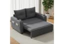 Merax Schlafsofa 3-in-1 mit USB-Anschluss Beige/Grau Bild 3