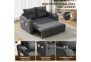 Merax Schlafsofa 3-in-1 mit USB-Anschluss Beige/Grau Bild 4