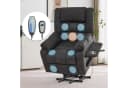 Merax Massagesessel mit Massage- & Wärmefunktion, Relaxsessel mit Liegefunktion, Elektrischer TV- und Aufstehsessel, 1-St., inkl. USB-Anschlüssen, Ruhesessel mit Fußstütze, Seitentaschen, Klapptisch & Getränkehalter Bild 4