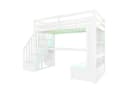 Merax Hochbett 90x200cm mit LED-Beleuchtung Bild 5