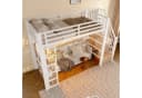 Flieks Hochbett Metallbett 90x200cm mit LED-Leiste Bild 4