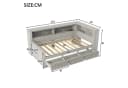 Flieks Daybett mit Stauraum Grau 90x200cm Bild 5