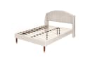 Flieks Polsterbett Kiefer Samt Beige 140x190cm Bild 4