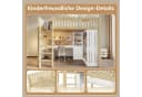 Flieks Hochbett mit Schreibtisch, Kleiderschrank & Schubladeschrank Beige Bild 4