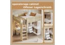 Flieks Hochbett mit Schreibtisch, Kleiderschrank & Schubladeschrank Beige Bild 5