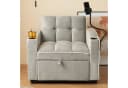 Merax Schlafsofa mit 3-in-1 Bettfunktion grau Bild 1