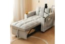 Merax Schlafsofa mit 3-in-1 Bettfunktion grau Bild 3
