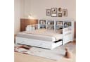 Merax Daybett 90/180x190cm mit USB-Ladeanschluss Ausziehbares Schlafsofa Kinderbett Bild 3
