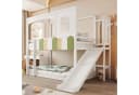 Merax Hochbett Hausdesign mit Rutsche und Sicherheitsleiter Bild 2